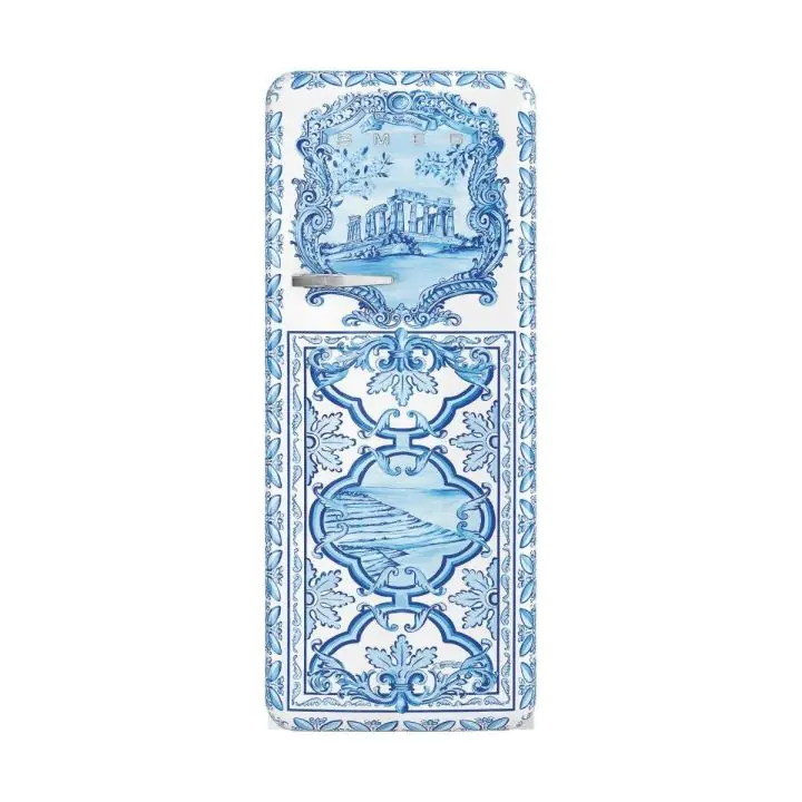 Хладилник с дизайн на Dolce & Gabbana SMEG FAB28RDGM3, 50s Style, Десни панти, 60 см, (19663)