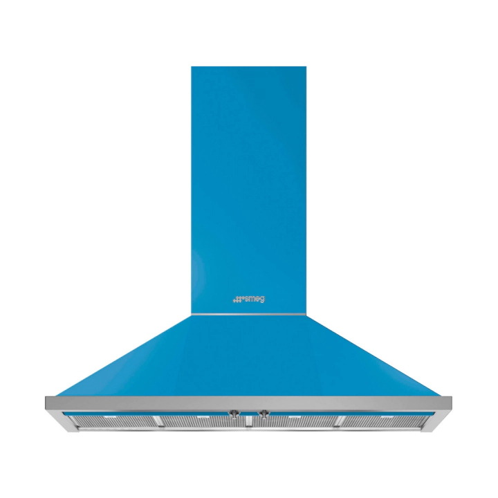 Аспиратор SMEG KPF12T, Серия Portofino, 120 см, за монтаж на стена, Тюркоаз, (19508)