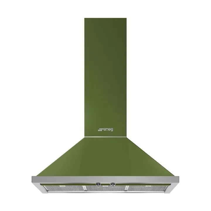 Аспиратор SMEG KPF9OG, Серия Portofino, 90 см, за монтаж на стена, Маслинено зелен, (19493)