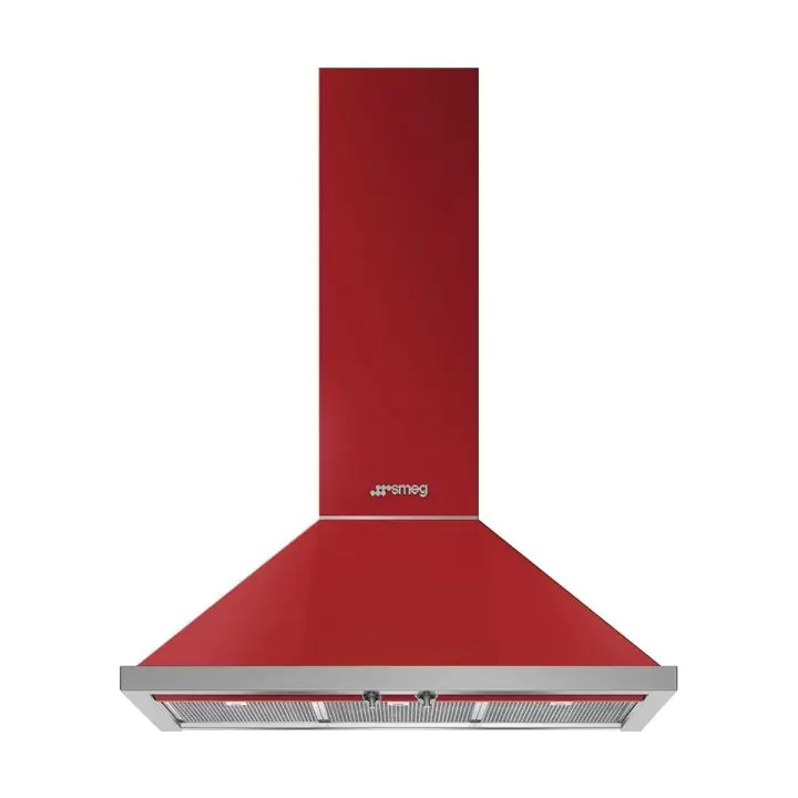 Аспиратор SMEG KPF9RD, Серия Portofino, 90 см, за монтаж на стена, Червен, (19488)