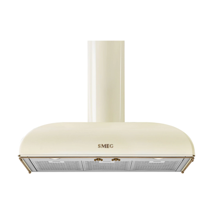 Аспиратор SMEG KS89POE, Серия Coloniale, 90 см, за монтаж на стена, Крем, (19464)
