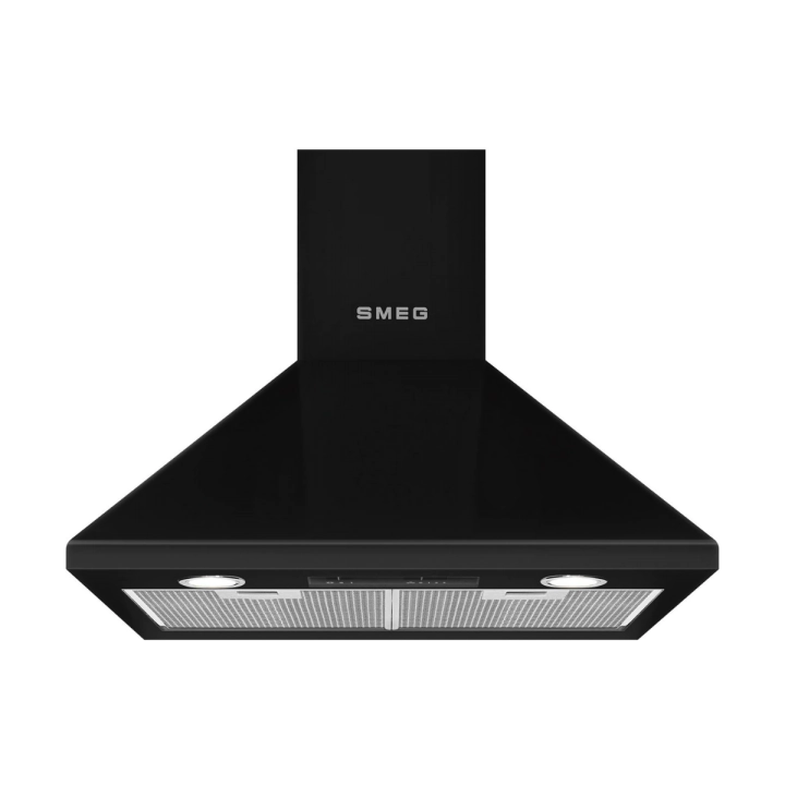 Аспиратор SMEG KSED65NEE, Серия Victoria, 60 см, за монтаж на стена, Черен, (19484)