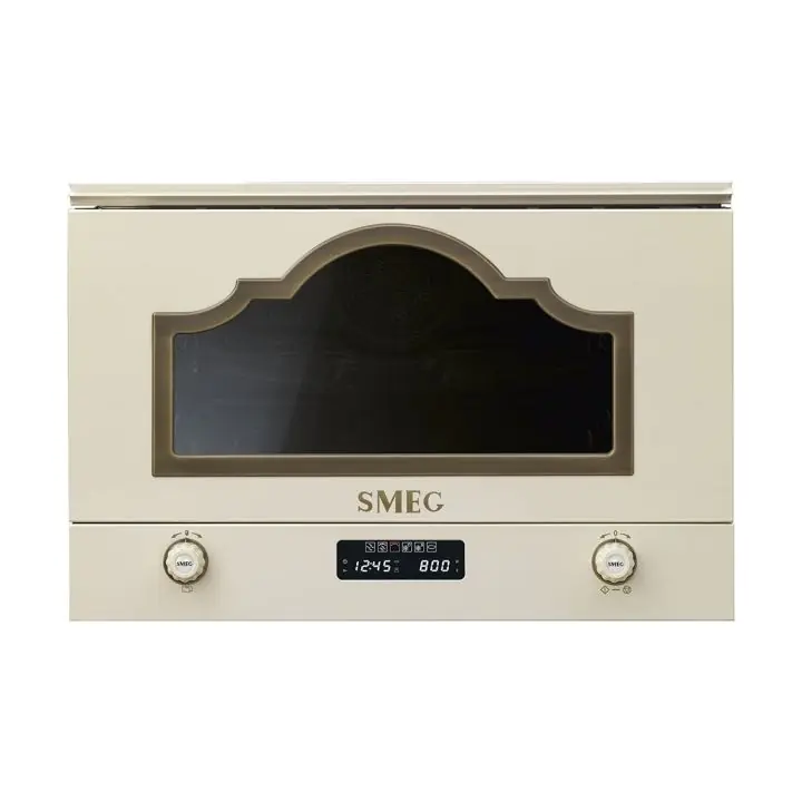 Микровълнова за вграждане SMEG MP722PO, Серия Cortina, 22 литра, Крем, (19684)