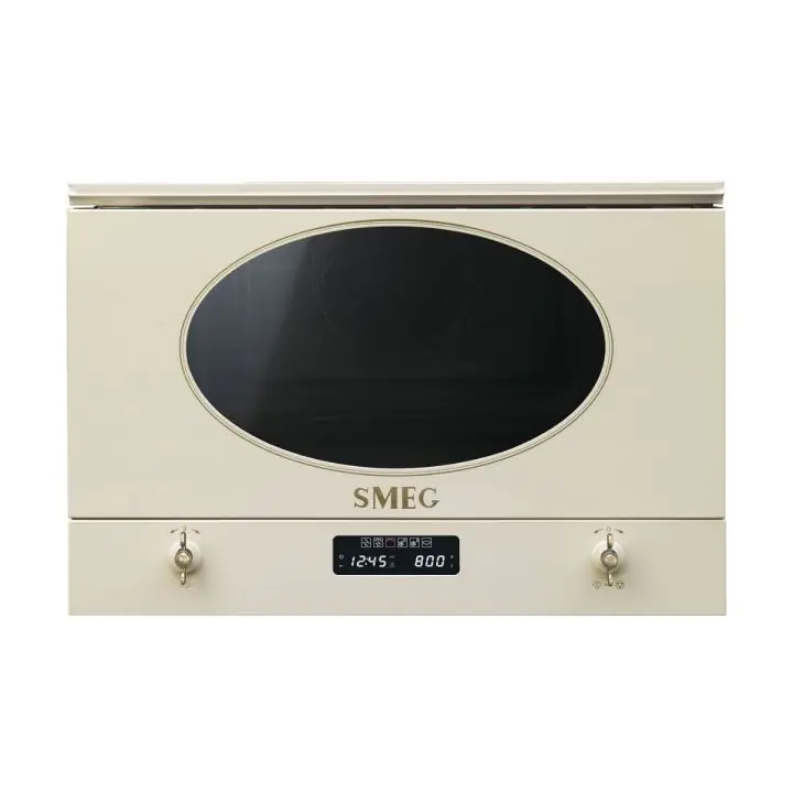 Микровълнова за вграждане SMEG MP822PO, Серия Coloniale, 22 литра, Крем, (19690)