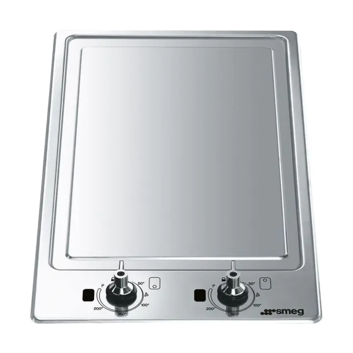 Тепаняки грил плот за вграждане SMEG PGF30T-1, Серия Classica, 30 см, Неръждаема стомана, (19414)