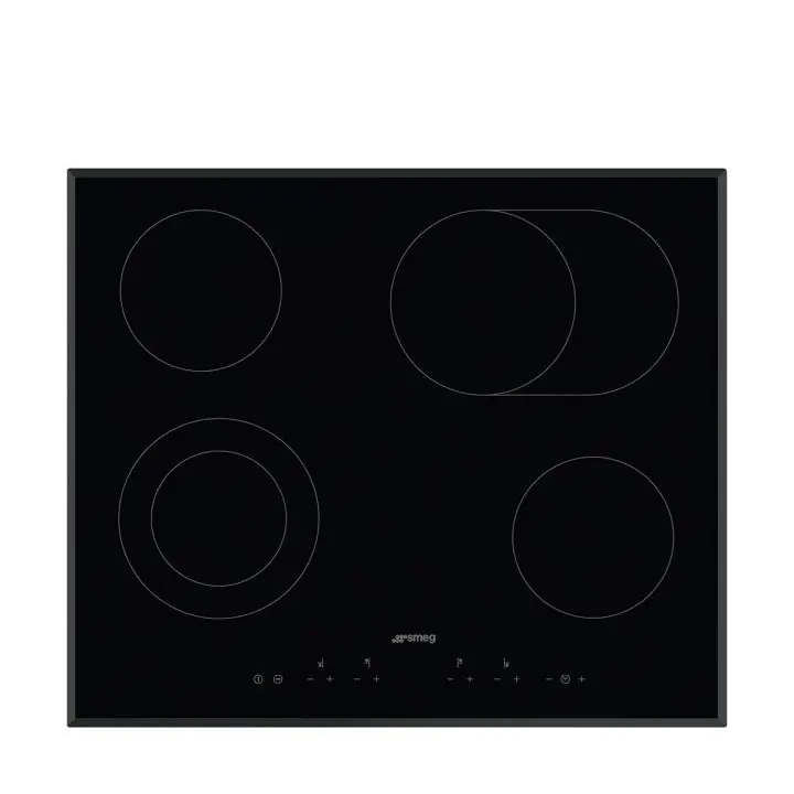 Стъклокерамичен плот SMEG SE364EMTB, Серия Универсален, 60 см, Ъглов ръб, (19429)