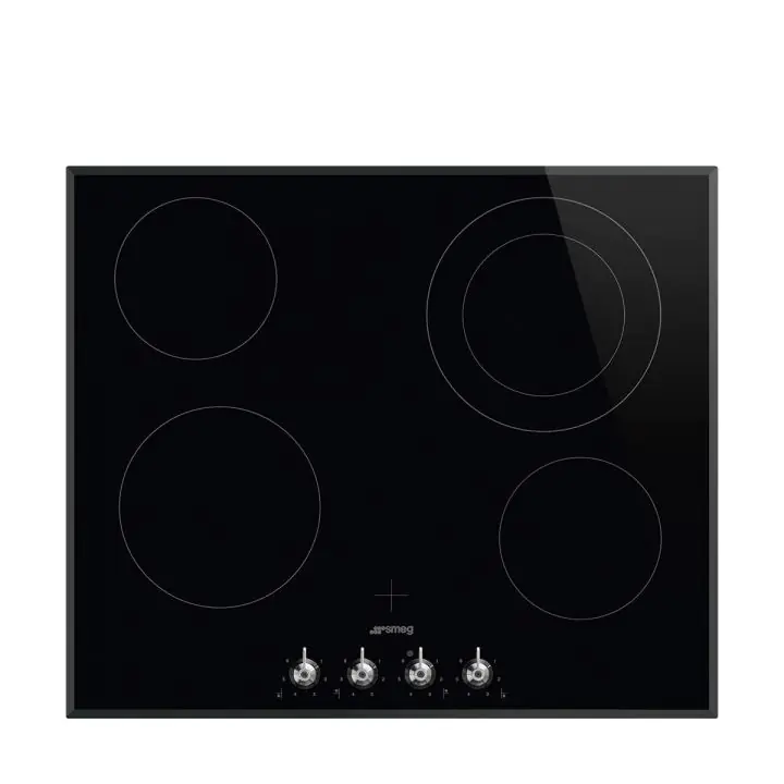 Стъклокерамичен плот SMEG SE364ETBM, Серия Classica, 60 см, Скосен ръб, (19421)