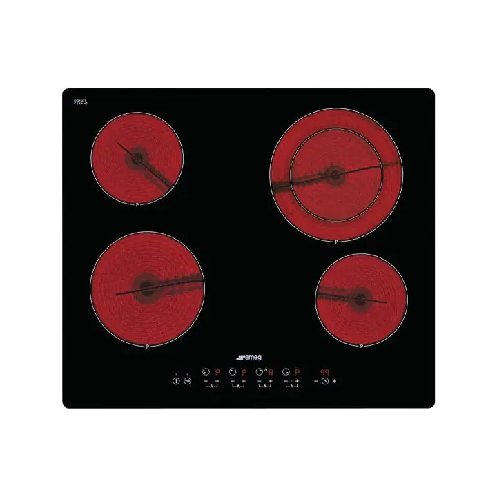 Стъклокерамичен плот SMEG SE364ETD, Серия Универсален, 60 см, Прави нескосени ръбове, (19396)