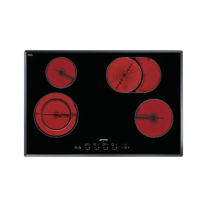 Стъклокерамичен плот SMEG SE384EMTB, Серия Универсален, 80 см, Скосен ръб, (19395)