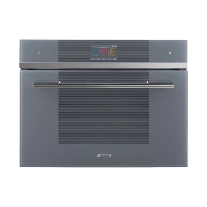 Микровълнова за вграждане SMEG SF4104WMCS, Серия Linea, 40 литра, Комбинирана, Сиво стъкло, (19685)