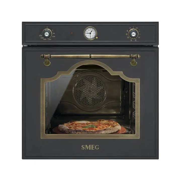 Фурна за вграждане SMEG SFP750AOPZ, Серия Cortina, Енергиен клас А, Камък за пица, (19318)