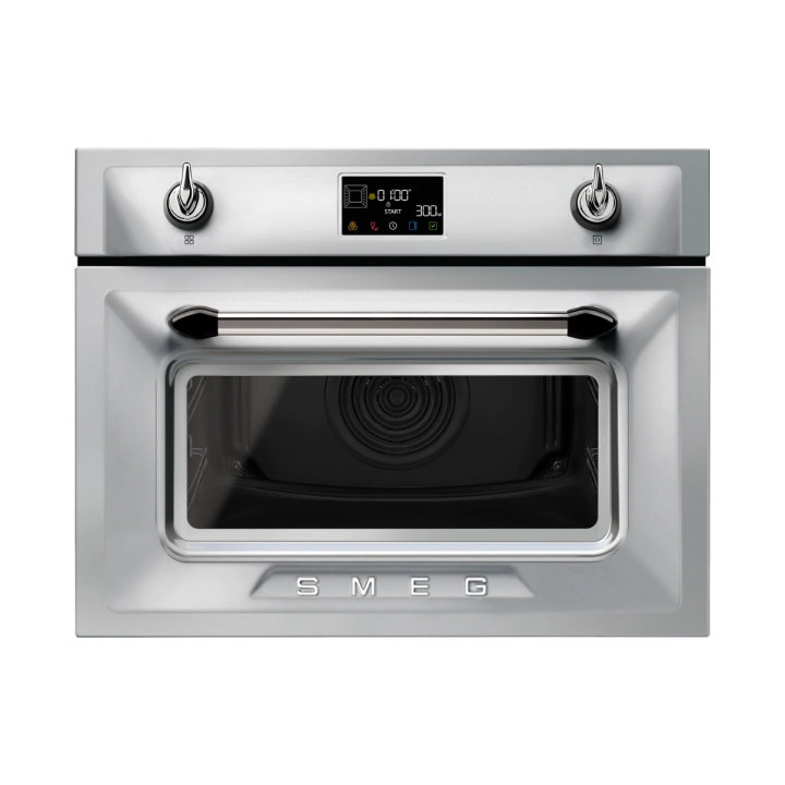 Комбинирана микровълнова за вграждане SMEG SO4902M1X, Серия Victoria, Платформа Galileo: Micro combi, (19355)