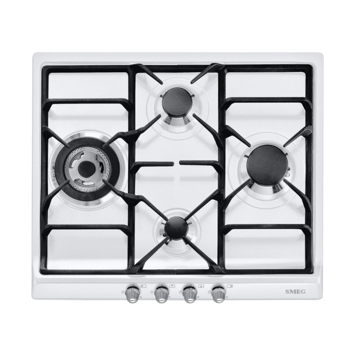 Газов плот SMEG SR764BS1, Серия Cortina, 60 см, Бял, (19437)