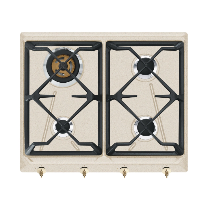 Газов плот SMEG SRV864AVOGH2, Серия Coloniale, 60 см, Овес, (19419)