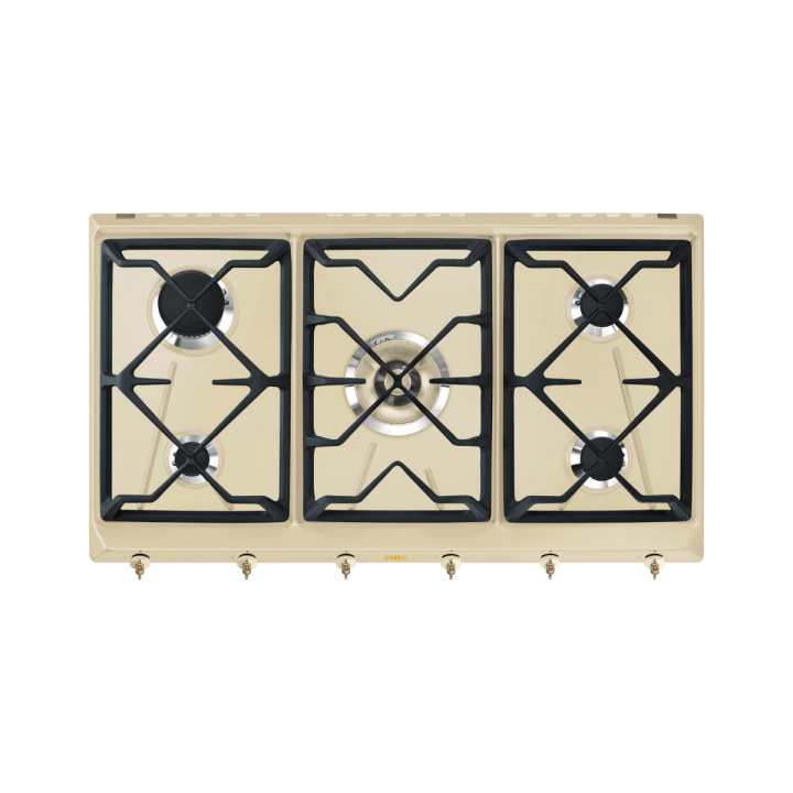 Газов плот SMEG SRV896POGH, Серия Coloniale, 90 см, Крем, (19431)