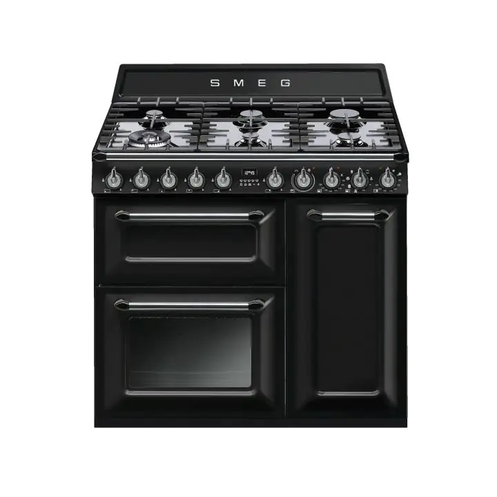 Готварска печка SMEG TR93BL, Серия Victoria, 90 см, 6 газови котлона, (19698)