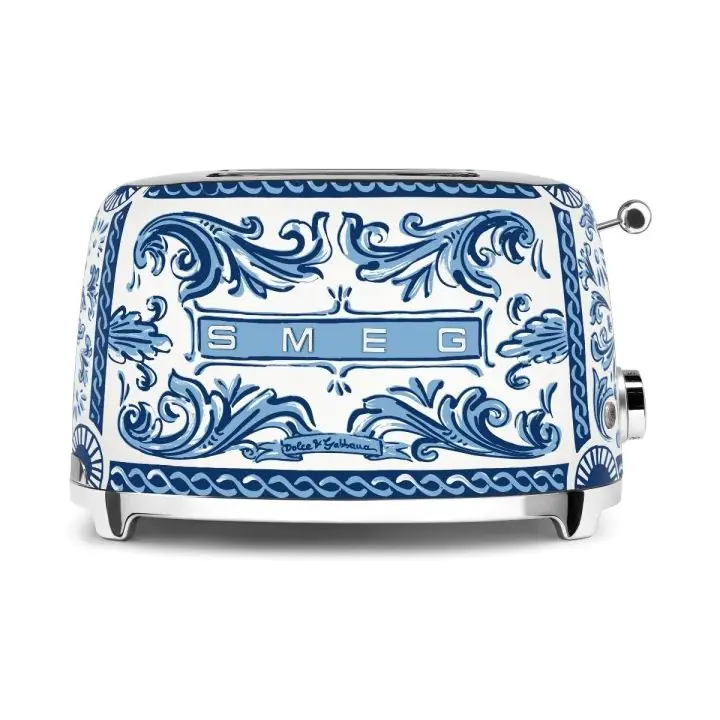 Тостер SMEG TSF01DGBEU с дизайн на Dolce & Gabbana, 50s Style, 2 филии, 950W, (19994)