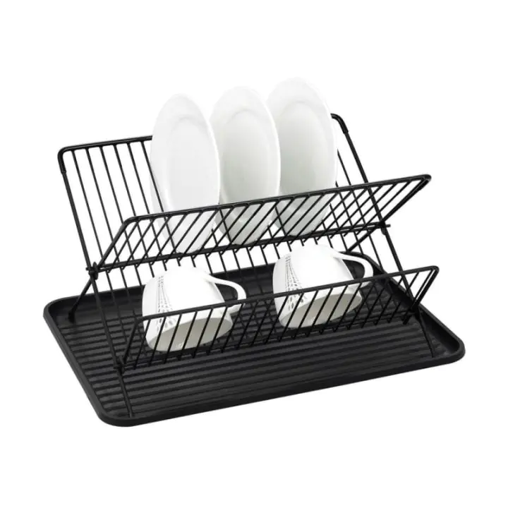 Сушилник за съдове Kinghoff KH 1356, 43 x 32 x 25.5 см, Черен, (9999KH1356)