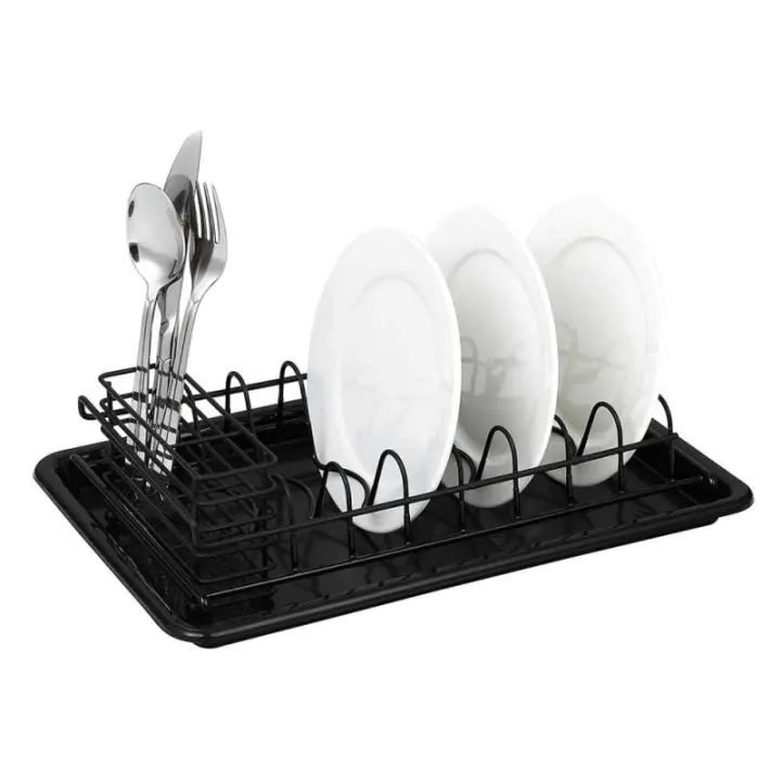 Сушилник за съдове Kinghoff KH 1478, 38 x 24.5 x 9.5 см, Черен, (0000000549)