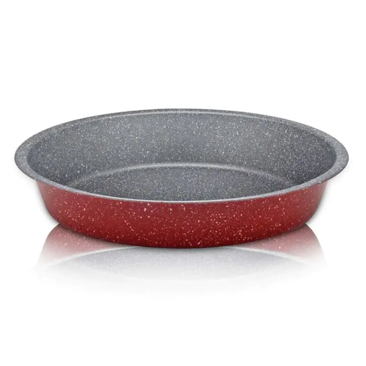 Тава за печене Voltz V51222RR32, 32 см, Мраморно покритие, Червен, (551222RR32)