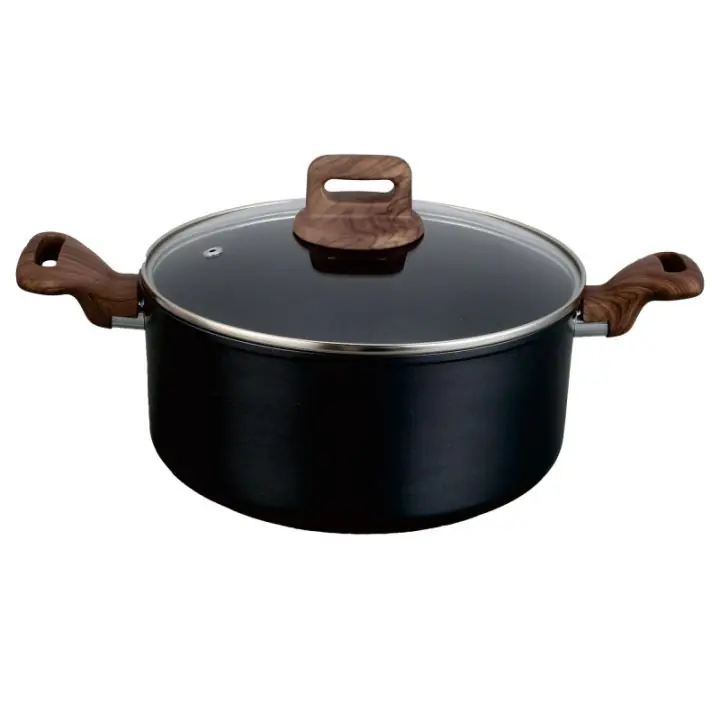 Тенджера Oliver Voltz Paris OV54418F24D, 24x15 см, Незалепващо покритие, Топлинен сензор, Индукция, Черен, (35932313)