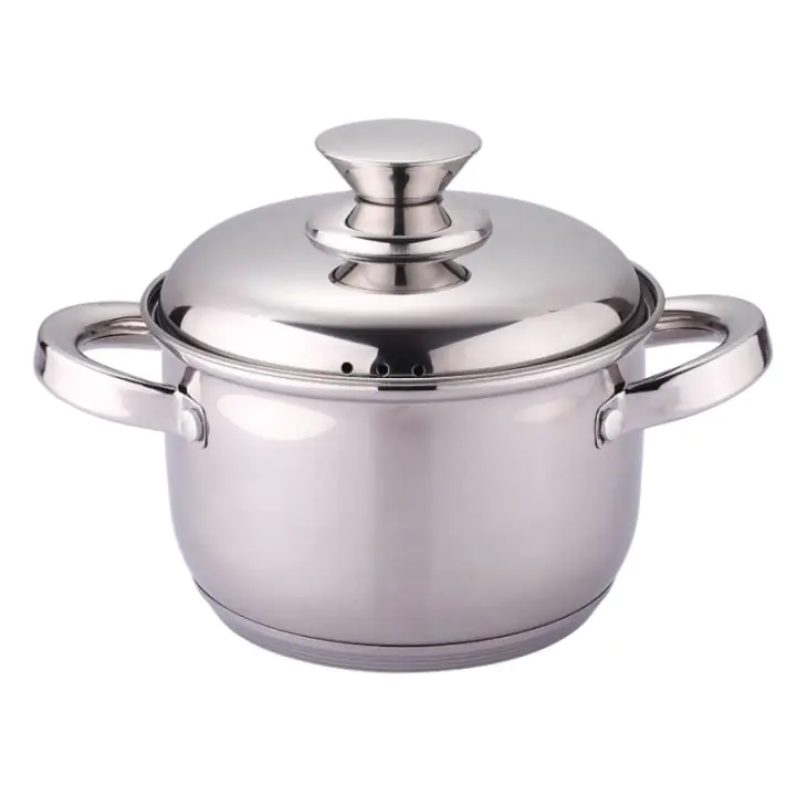 Тенджера с метален капак Rosberg R51210L24S, 24 см, 5,8 л, Индукция, Инокс, (17704)