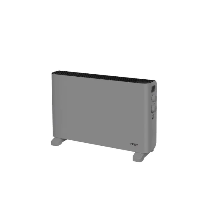 Конвектор за подов монтаж TESY CN 207 ZF G, 2000W, Турбо вентилатор, Сив, (17234)