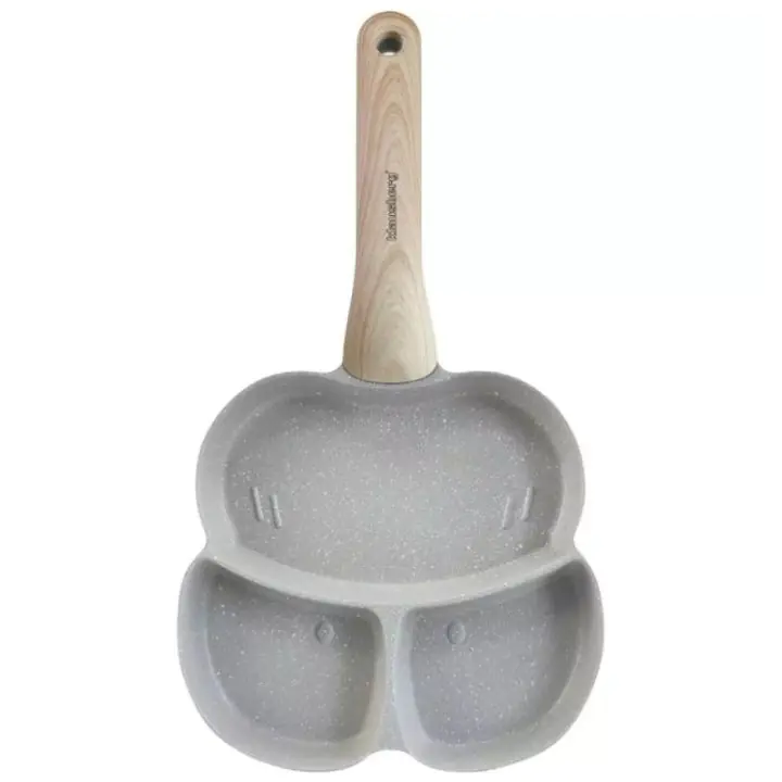 Тиган с 3 отделения Klausberg KB 7824, 19 см, Мраморно покритие, Индукция, Сив, (35944527)