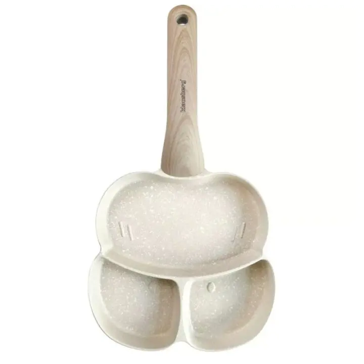 Тиган с 3 отделения Klausberg KB 7825, 19 см, Мраморно покритие, Индукция, Бежов, (35944528)