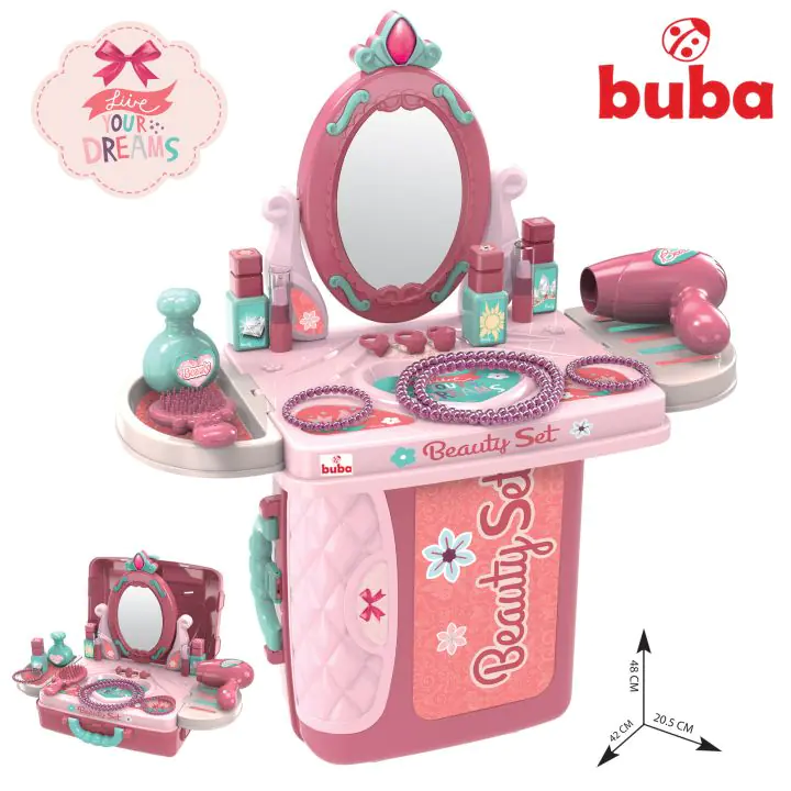 Тоалетка за деца Buba Beauty 008-973, Розова, (15276)