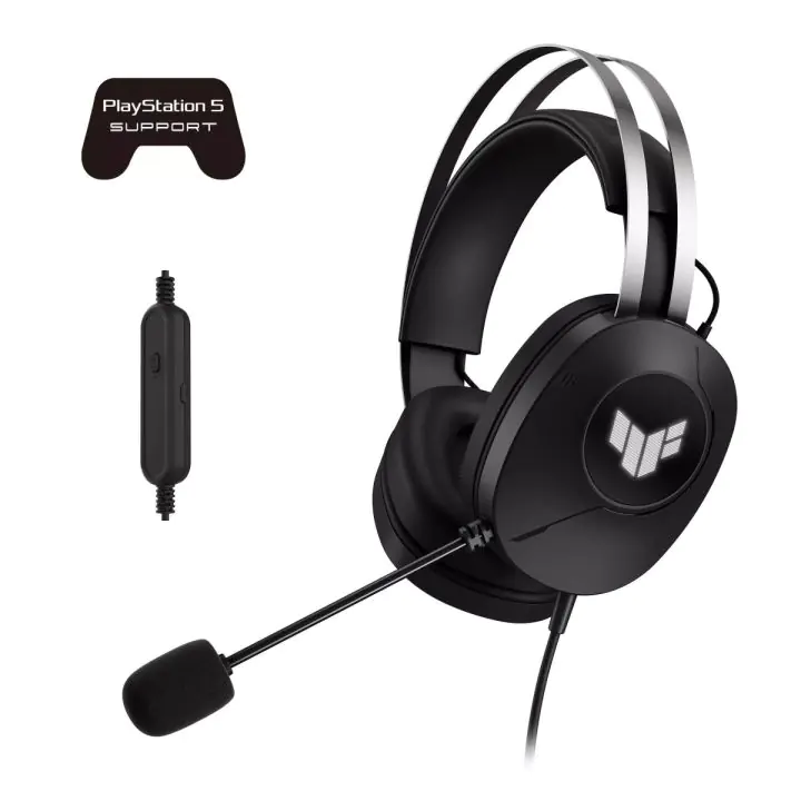 Геймърски слушалки ASUS TUF Gaming H1 Gen II 7.1 Surround Sound, (35939134)