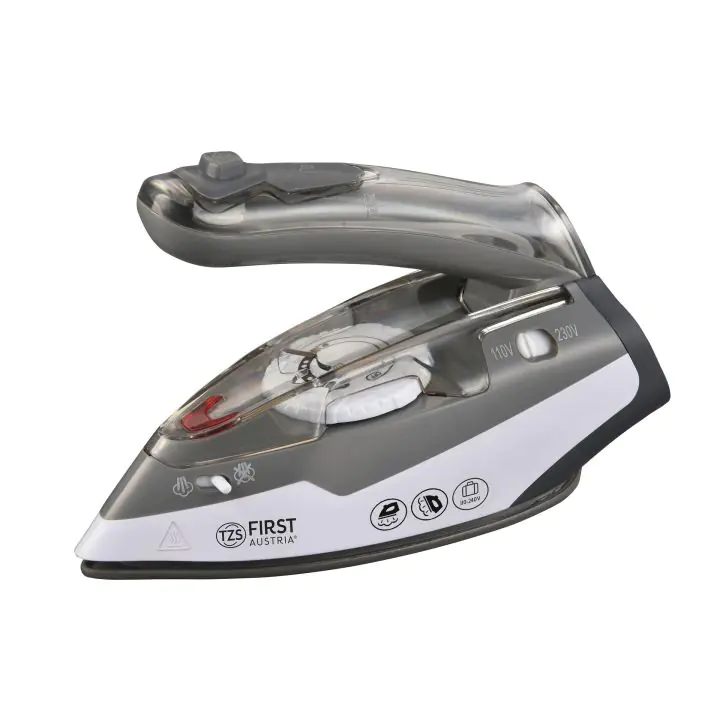 Туристическа ютия First FA-5640-3, 1100W, Сгъваема дръжка, Сива, (18796)