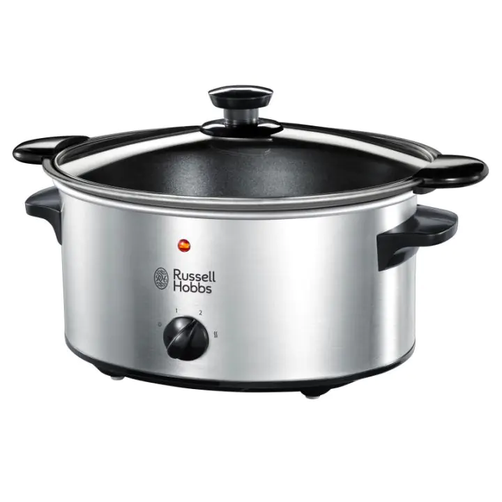 Уред за бавно готвене Slow Cooker Russell Hobbs Cook 22740-56, 160 W, 3.5 л, 2 програми, Запазване на топлината, Инокс, (22182)