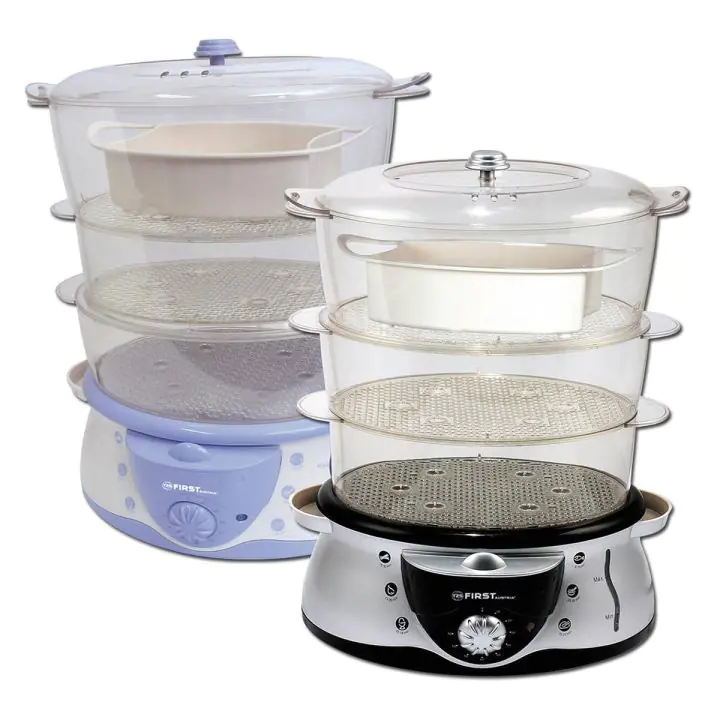 Уред за готвене на пара FIRST FA-5100, 700W, купа за ориз, 3 нива, (16077)