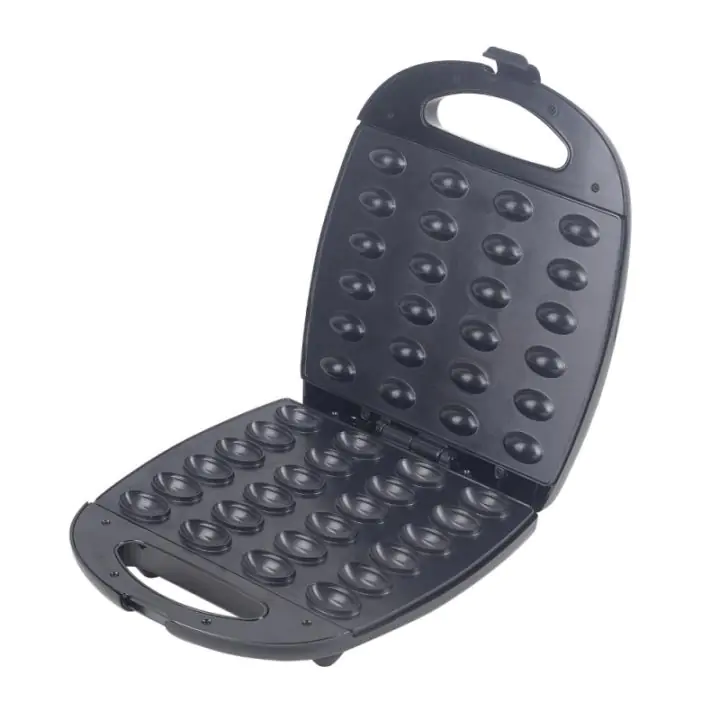 Уред за сладки орехчета Voltz V51442E, 1200W, За 24 сладки, Незалепващи плочи, Бял, (555V51442E)