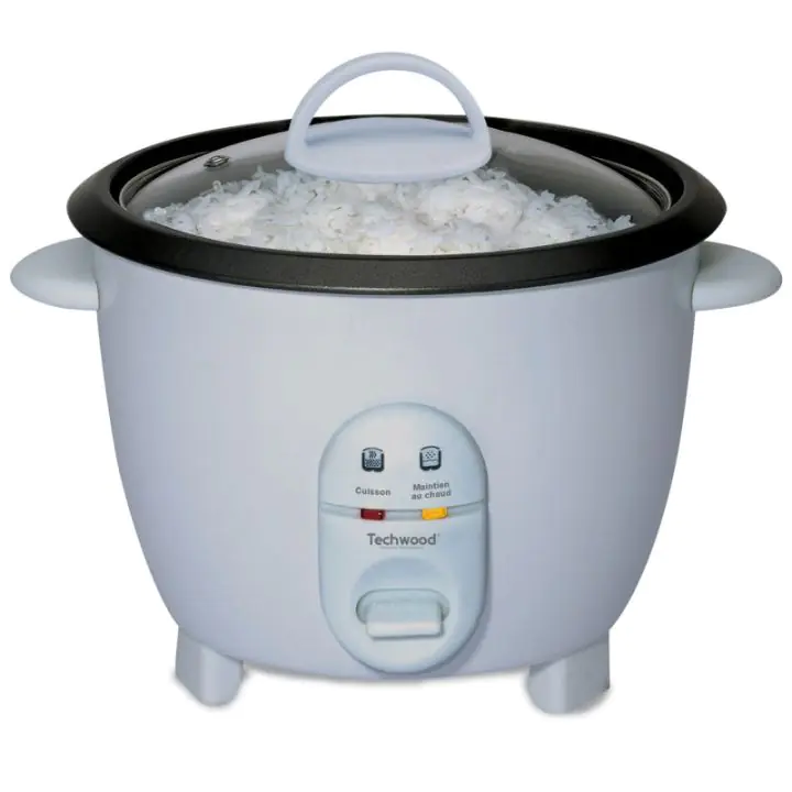 Уред за варене на ориз Techwood TCR-102, 400W, 1 л, Поддържане на топлината, Бял, (35944211)