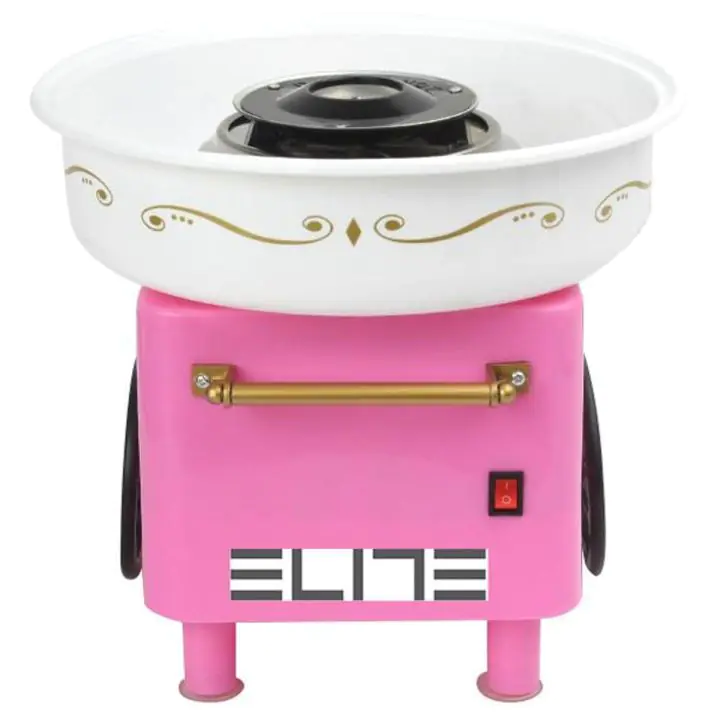 Уред за захарен памук ELITE CCM-1142, 520W, Розов, (16027)