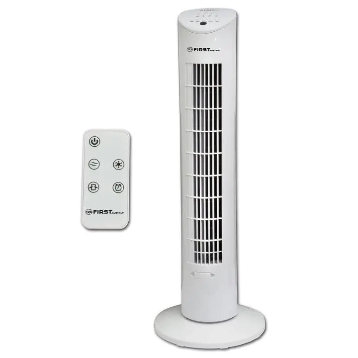 Вентилатор колонен FIRST FA-5560-1, 79см, 60W, Осцилация, Етерични масла, Бял (15951)