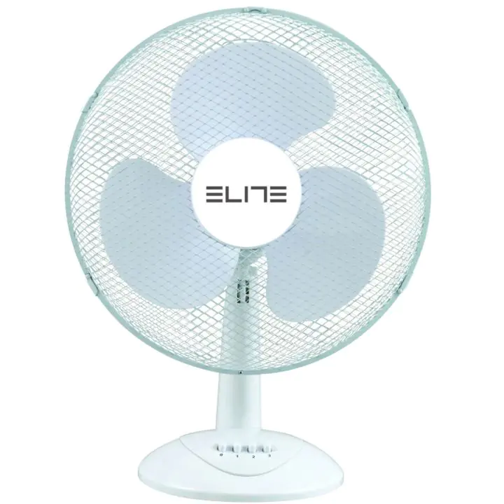 Вентилатор ELITE EFT-0443, 16 инча, настолен, 40W, бял, (16128)