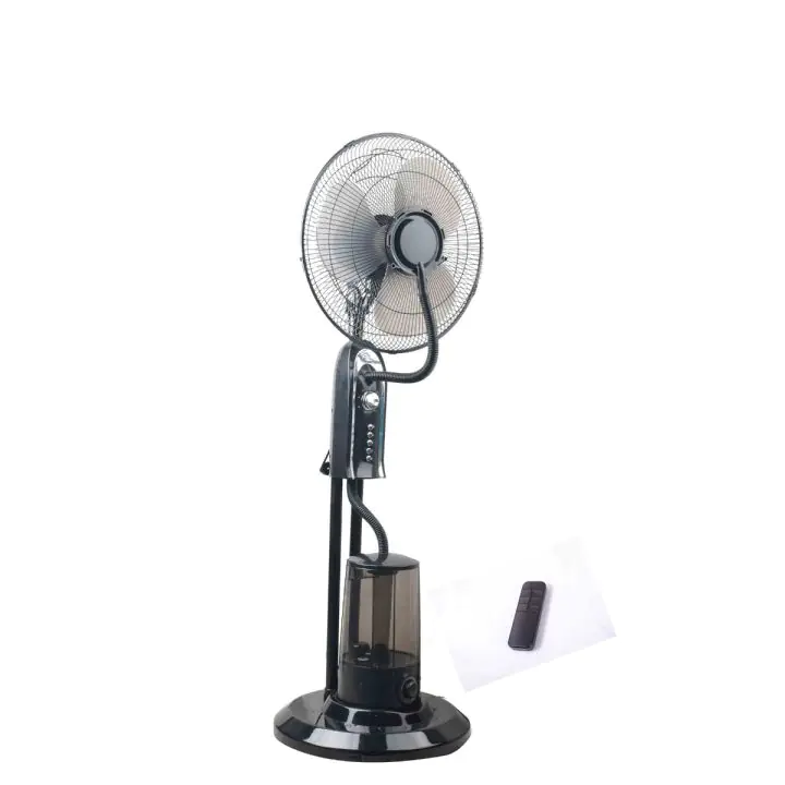 Вентилатор с водна мъгла ELITE EFM-1307R, 40 см, 75W, дистанционно управление, черен, (16131)
