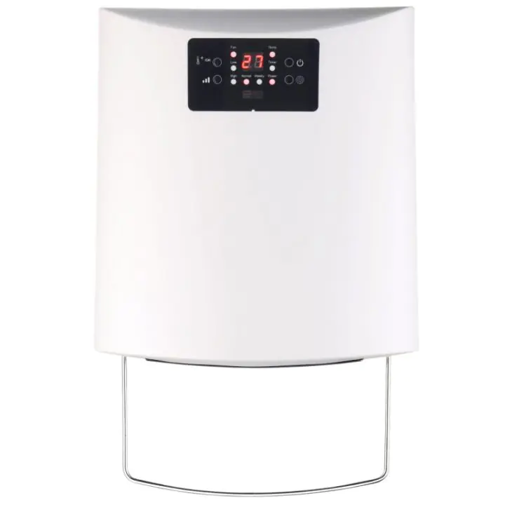 Вентилаторна печка за баня Elite EWH-1375, 2000W, 2 степени, Стенен монтаж, Таймер, Функция отворен прозорец, Бял, (22423)