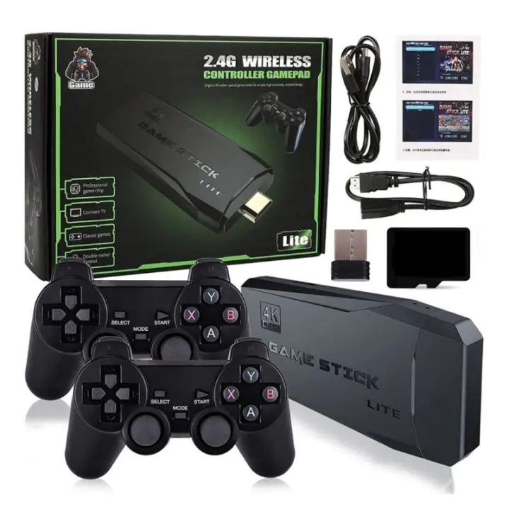 Винтидж гейминг платформа с 2 безкабелни джойстика MD Games 2024, (17740)