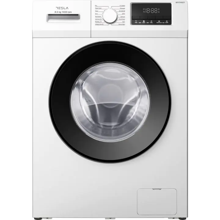 Пералня машина Tesla WF81460T, 8 кг, 1400 об./мин., Инверторен мотор, Функция с пара, Бял, (35930903)