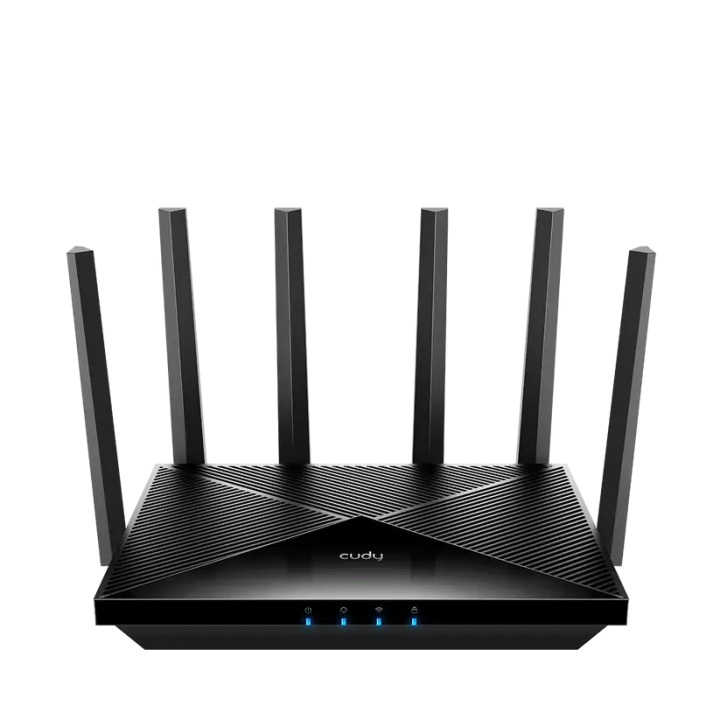 Безжичен рутер Cudy WR11000, BE11000 Tri Band Wi-Fi 7, 4x2.5Gbps порт, 6x5dBi антени, (35940054)