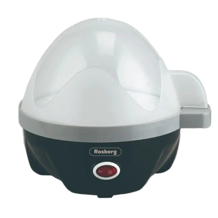 Яйцеварка Rosberg R51982A, 350W, За 7 яйца, Автоматично икзлючване със сигнал, Черен, (12632)