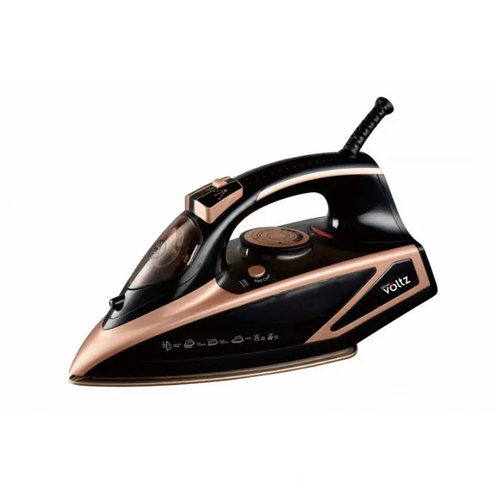 Ютия Oliver Voltz OV51050I, 3000W, 420 ml, Керамика, Автоматично изключване, Парен удар, Черен/златист, (20410)