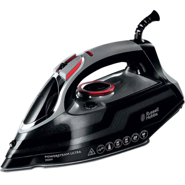 Ютия Russell Hobbs Power Steam Ultra 20630-56, 3100W, Керамична плоча, 3100 W, 350ml, 210 гр/мин, Черна, (12919)