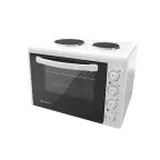 Готварска печка с чугунени плочи Елдом 203VFE, 38L, Бял, (13206)