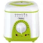 Фритюрник мини Rosberg R51980B, 1 литър, 950W, 80-190 C, Бял/зелен, (555551980B)