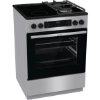 Комбинирана стъклокерамична готварска печка GORENJE GKC6C60XT, 71 л., инокс, (17297)